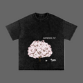 Sakura Garden Of Eden Snow Washed Oversized Cotton Tee